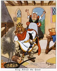 Alfréd király süti a süteményeket, 1936